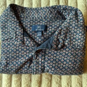 George | Button-down collared short sleeve dress shirt | Size 42-44